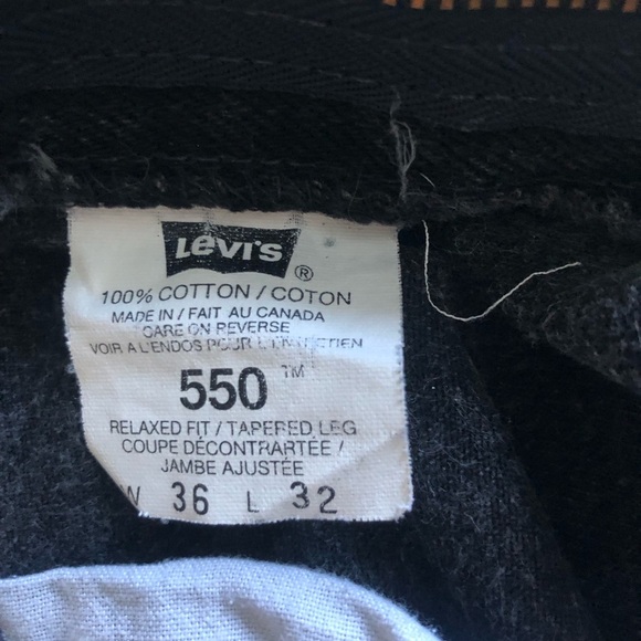 Levi’s 550 Black Denim Men's Shorts Size 36 - Picture 12 of 12